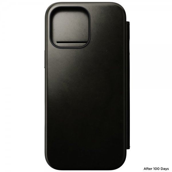 Nomad iPhone 16 Pro Max Fodral Modern Leather Folio Horween Green Chrome