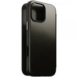 Nomad iPhone 16 Pro Max Fodral Modern Leather Folio Horween Green Chrome