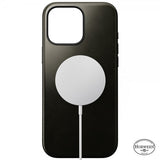 Nomad iPhone 16 Pro Max Skal Modern Leather Case Horween Green Chrome