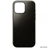 Nomad iPhone 16 Pro Max Skal Modern Leather Case Horween Green Chrome