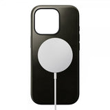 Nomad iPhone 16 Pro Skal Modern Leather Case Horween Green Chrome