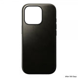 Nomad iPhone 16 Pro Skal Modern Leather Case Horween Green Chrome