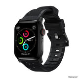 Nomad Apple Watch 38/40/41/42mm Armband Rugged Band Black Hardware Svart