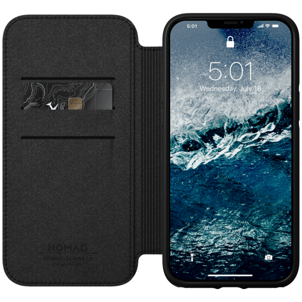 Nomad iPhone 12 Pro Max Fodral Rugged Folio MagSafe Svart