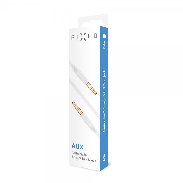 Fixed Kabel AUX 3.5mm 1m Vit