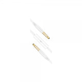 Fixed Kabel AUX 3.5mm med Mikrofon 1m Vit