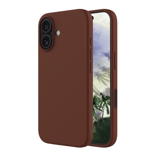 Rvelon iPhone 16 Skal Silikon MagSafe Brun