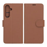 Samsung Galaxy S25 FE Fodral med Kortfack Stativfunktion Brun