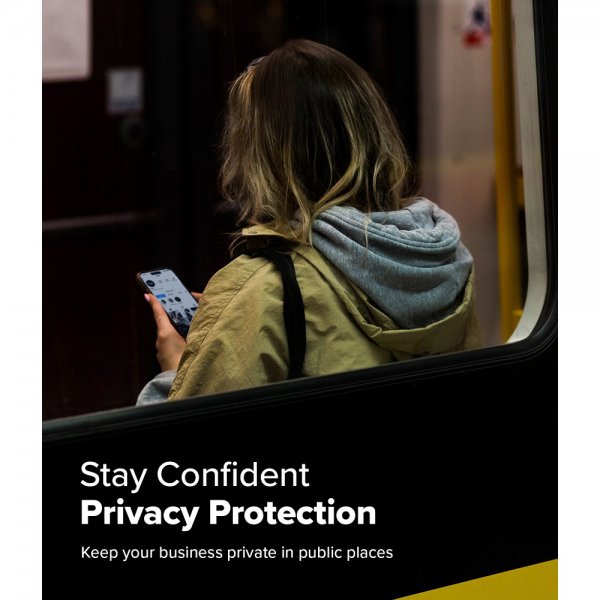 Ringke iPhone 16 Pro Skärmskydd Easy Slide Privacy 2-pack