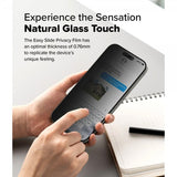 Ringke iPhone 16 Pro Skärmskydd Easy Slide Privacy 2-pack