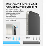 Ringke iPhone 16 Pro Skärmskydd Easy Slide Privacy 2-pack