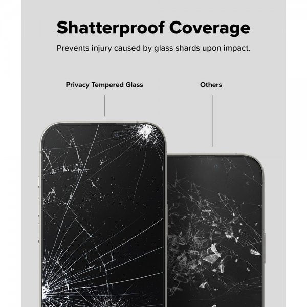 Ringke iPhone 16 Pro Skärmskydd Easy Slide Privacy 2-pack