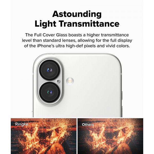 Ringke iPhone 16/iPhone 16 Plus Kameraskydd Camera Protector Glass 2-pack