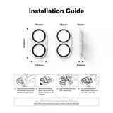 Ringke iPhone 16/iPhone 16 Plus Kameraskydd Camera Protector Glass 2-pack