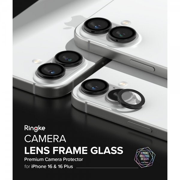 Ringke iPhone 16/iPhone 16 Plus Kameraskydd Camera Lens Frame 2-pack