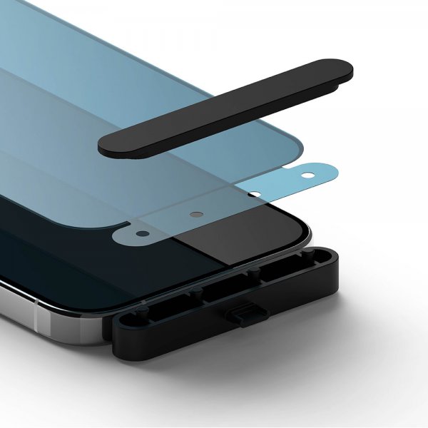 Ringke iPhone 15 Pro Max Skärmskydd Privacy Tempered Glass Installation Jig