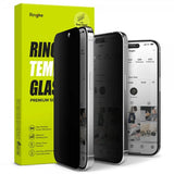 Ringke iPhone 15 Pro Skärmskydd Privacy Tempered Glass Installation Jig