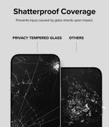 Ringke iPhone 15 Pro Skärmskydd Privacy Tempered Glass Installation Jig
