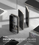 Ringke iPhone 15 Plus Skärmskydd Privacy Tempered Glass Installation Jig