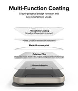 Ringke iPhone 15 Plus Skärmskydd Privacy Tempered Glass Installation Jig