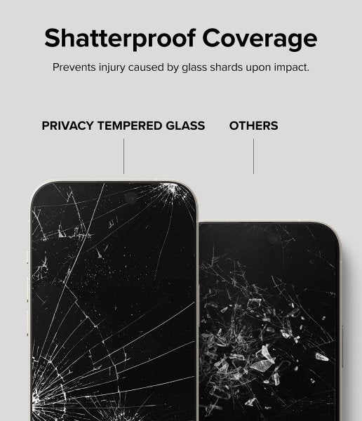 Ringke iPhone 15 Plus Skärmskydd Privacy Tempered Glass Installation Jig