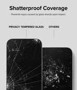 Ringke iPhone 15 Plus Skärmskydd Privacy Tempered Glass Installation Jig