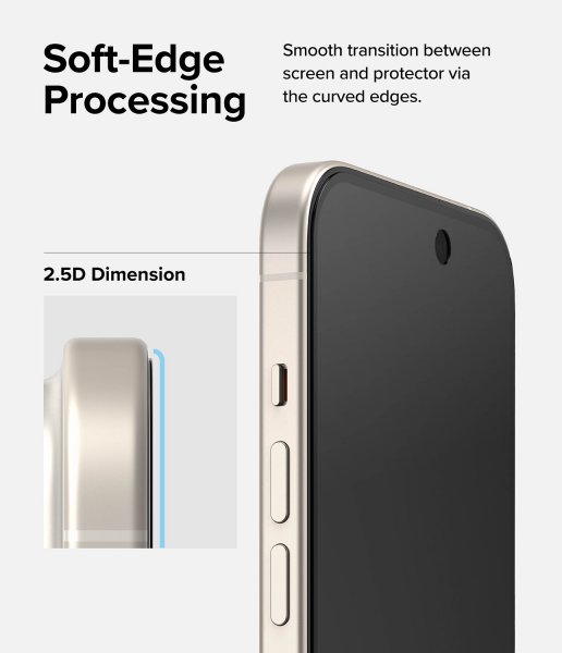 Ringke iPhone 15 Plus Skärmskydd Privacy Tempered Glass Installation Jig