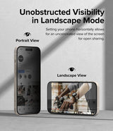 Ringke iPhone 15 Skärmskydd Privacy Tempered Glass Installation Jig