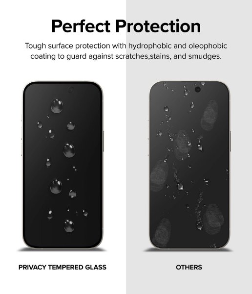 Ringke iPhone 15 Skärmskydd Privacy Tempered Glass Installation Jig