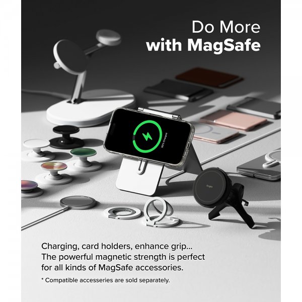 Ringke iPhone 16 Pro Max Skal Fusion Magnetic Matte Transparent
