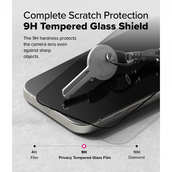 Ringke iPhone 16 Pro Max Skärmskydd Easy Slide Privacy 2-pack
