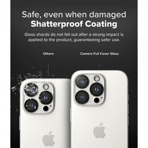 Ringke iPhone 16 Pro/16 Pro Max Kameraskydd Camera Protector Glass 2-pack