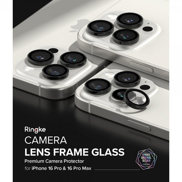 Ringke iPhone 16 Pro/iPhone 16 Pro Max Kameraskydd Camera Lens Frame 2-pack