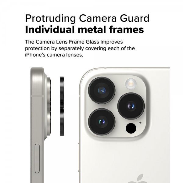 Ringke iPhone 16 Pro/iPhone 16 Pro Max Kameraskydd Camera Lens Frame 2-pack