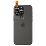 Spigen iPhone 16 Pro/Pro Max/17 Pro/Pro Max Kameraskydd GLAS.tR EZ Fit Optik Pro 2-pack Desert Titanium