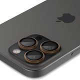 Spigen iPhone 16 Pro/Pro Max/17 Pro/Pro Max Kameraskydd GLAS.tR EZ Fit Optik Pro 2-pack Desert Titanium