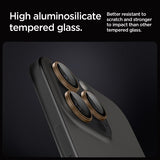 Spigen iPhone 16 Pro/Pro Max/17 Pro/Pro Max Kameraskydd GLAS.tR EZ Fit Optik Pro 2-pack Desert Titanium