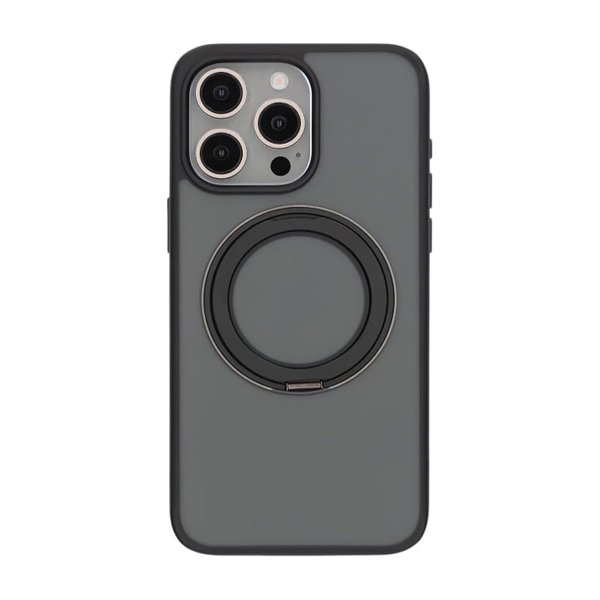 iPhone 15 Pro Max Skal Roterbart MagSafe Stativ Svart