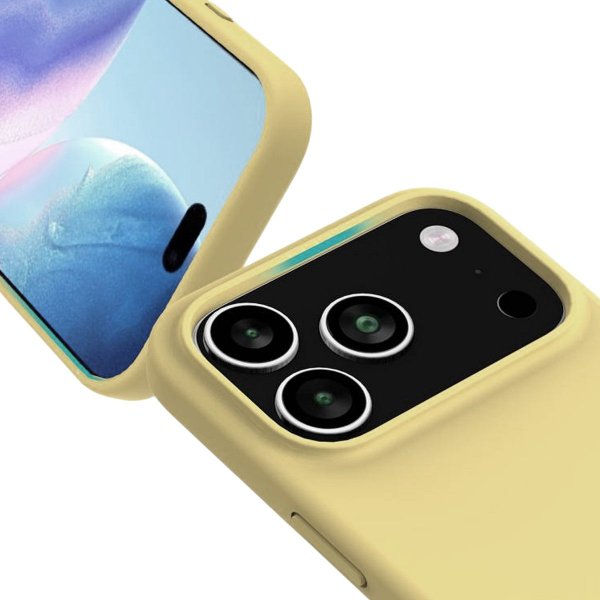 Rvelon iPhone 17 Pro Skal Silikon MagSafe Gul