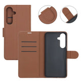 Samsung Galaxy S25 FE Fodral med Kortfack Stativfunktion Brun