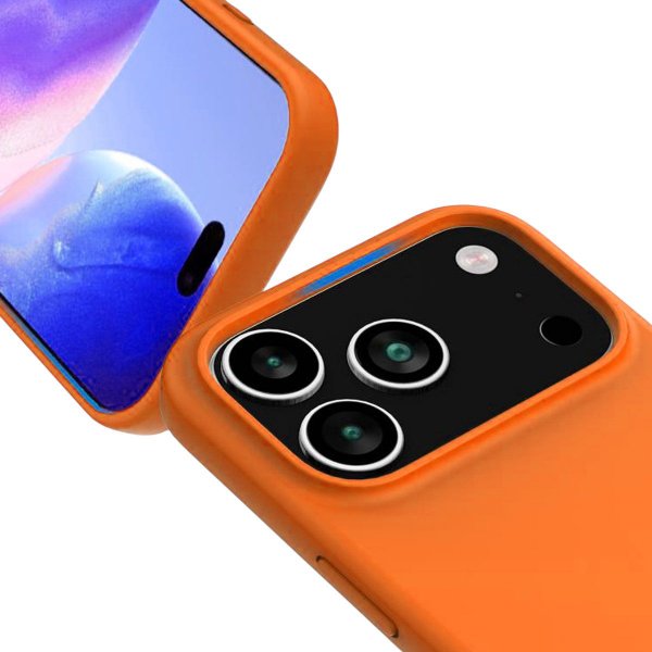 Rvelon iPhone 17 Pro Max Skal Silikon MagSafe Orange