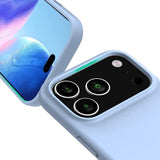 Rvelon iPhone 17 Pro Max Skal Silikon MagSafe Ljusblå