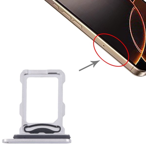 iPhone 16 Pro och 16 Pro Max Simkortshållare - Vit