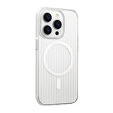 iPhone 15 Skal Korrugerad MagSafe Transparent