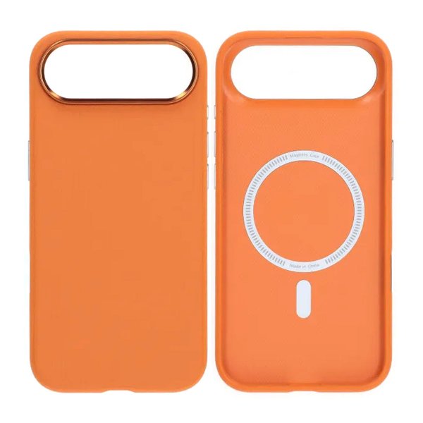 iPhone Air Skal Konstläder MagSafe Orange