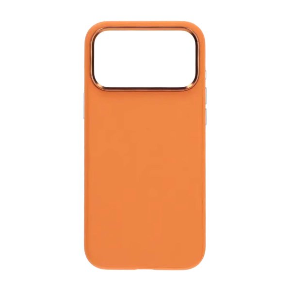 iPhone 17 Pro Skal Konstläder MagSafe Orange