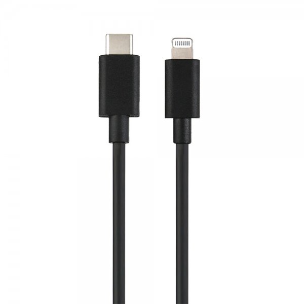 Champion Laddare med Kabel Fast Charger Kit USB-C till Lightning 20W Svart