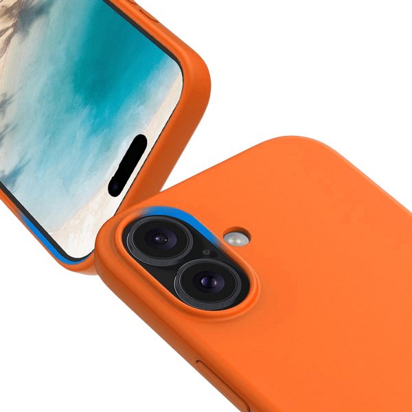 Rvelon iPhone 17 Skal Silikon MagSafe Orange