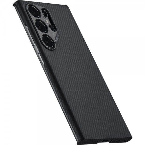 Pitaka Samsung Galaxy S24 Ultra Skal MagEZ Case 4 Black/Grey Twill