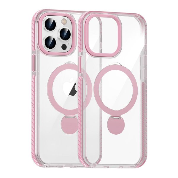 iPhone 15 Pro Max Skal Ringstativ MagSafe Rosa